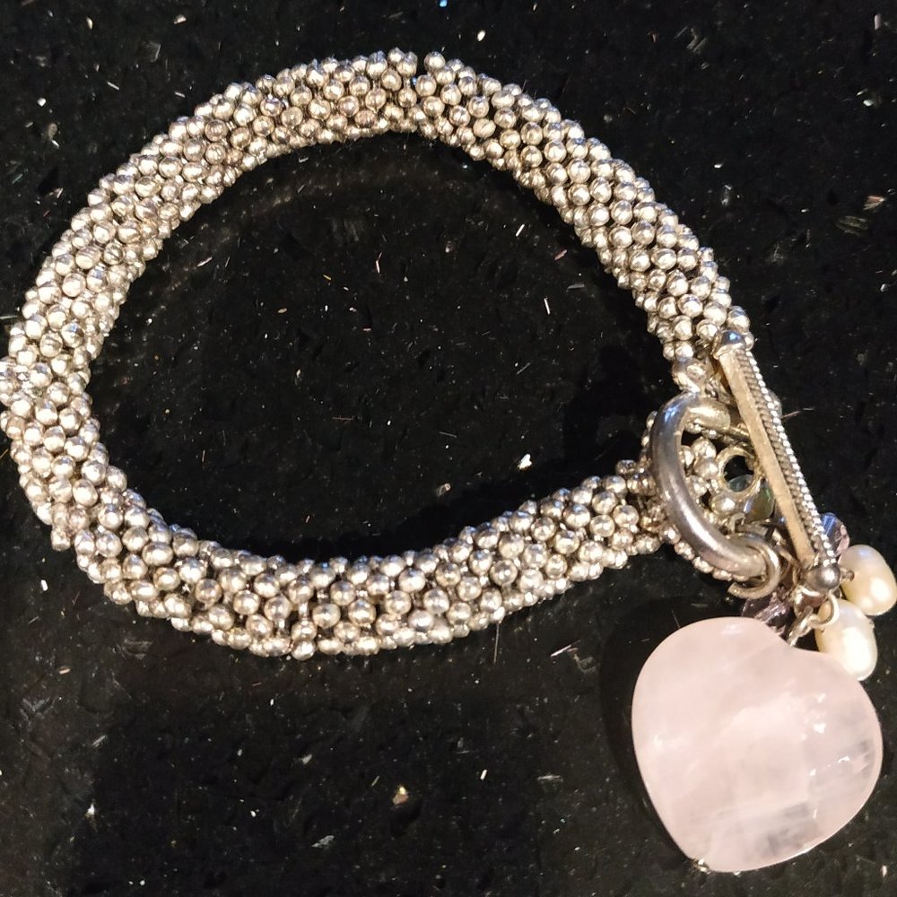 Gorgeous Bracelet with Rose Quartz